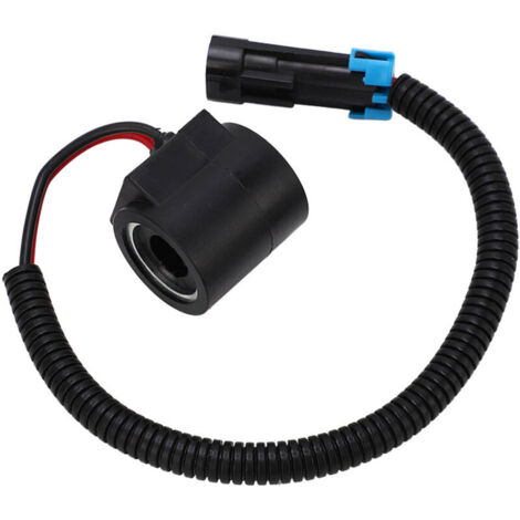 Bobine d'électrovanne 12 V avec connecteur 1/2 pouce alésage 6671025, convient pour chargeuse compacte Bobcat 751 753 763 773 7753