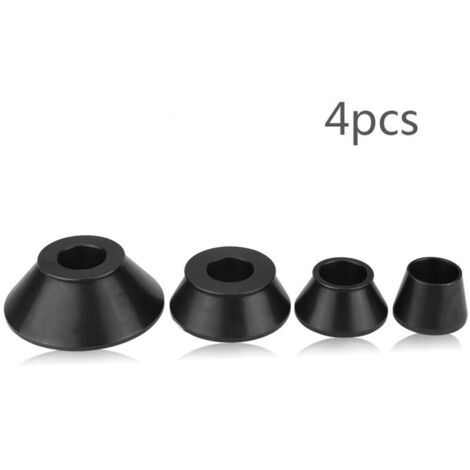 Kit de 4 cônes adaptateurs d'équilibreuse de roues à cônes coniques standard pour arbre de 40 mm (1/4)