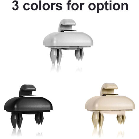 Support de crochet de fixation pour pare-soleil de voiture, compatible avec Audi A1 A3 A4 A5 Q3 Q5 (8E0 857 562) A7 B6 B7 B8 S4 S5，Beige