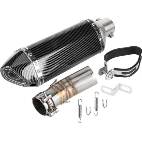 Système d'échappement MidPipe Silencieux SlipOn en fibre de carbone avec DB Killer Fit pour Kawasaki Ninja 400 Z400 20182020 (1/4)