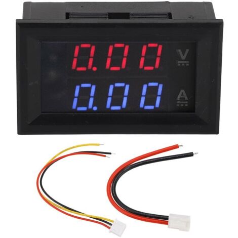 Voltmètre numérique, ampèremètre, testeur de tension, détecteur d'ampli, moniteur d'intensité LED, jauge DC0-100V 10A (1/4)