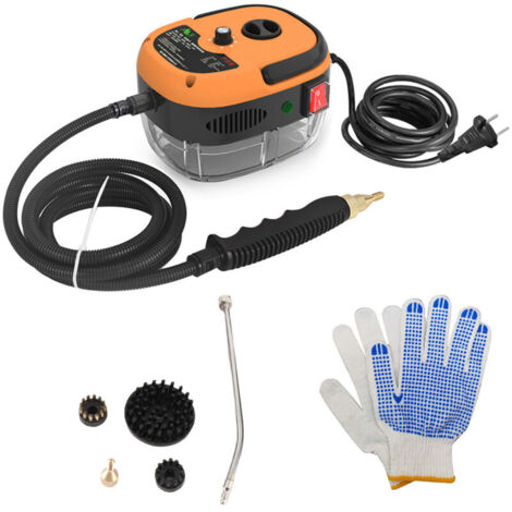 Nettoyeur vapeur portable 2500 W , Nettoyeur vapeur pressurisé à haute température avec têtes de brosse pour meubles de cuisine, salle de bain et voiture (1/4)