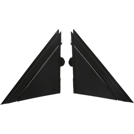 Couvercle de Drapeau de Rétroviseur de Porte 1SH17KX7AA Rétroviseur Gauche Droite Triangle Plaque Garniture Remplacement pour FIAT 500 2012 à 2017 (Noir brillant) (1/4)