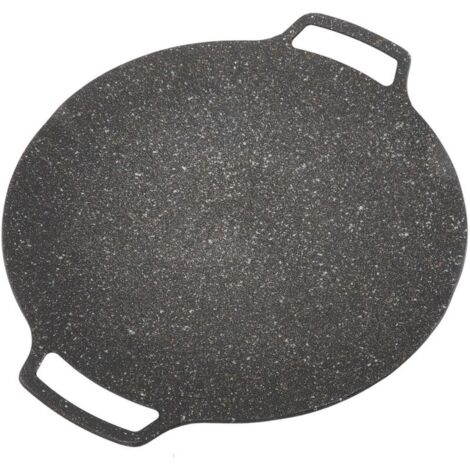Poêle à Griller Carrée de Style Coréen, Plaque de Barbecue Coréenne Poêle à Frire Circulaire Antiadhésive pour Cuisinière Extérieure à la Maison(Universal Type 36cm) (1/4)