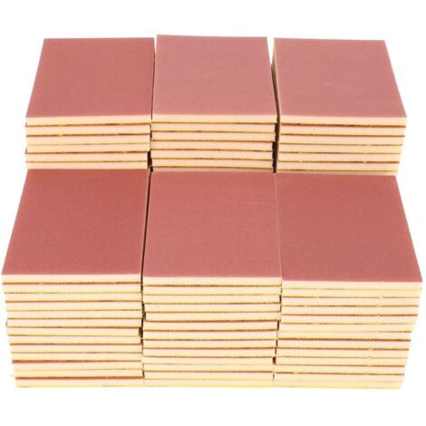 Lot de 100 blocs de papier de verre éponge multi-usages, grain 2000, pour le polissage des meubles
