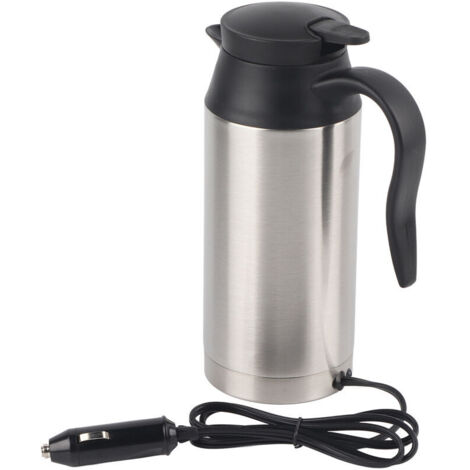 Tasse chauffante électrique Portable pour voiture, 12V, 750ml, tasse chauffante pour voyage, café, thé, bouilloire bouillante