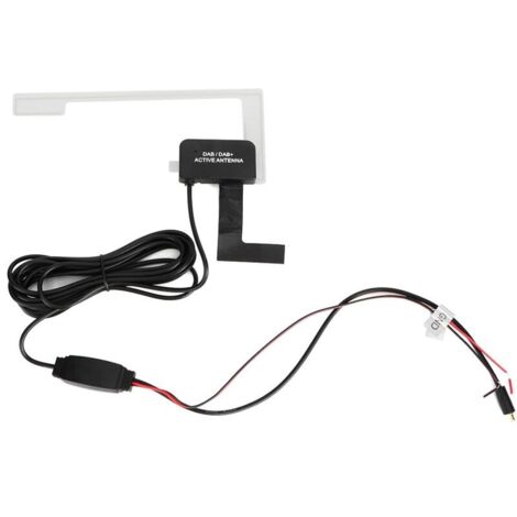 Antenne patch radio numérique DAB MCX 20 dB de 3 mètres, adhésive, dissimulée, 12 V