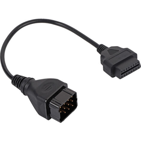 Câble de diagnostic OBD2 connecteur adaptateur 12 broches à 16 broches câble d'extension de pièces automobiles (1/4)