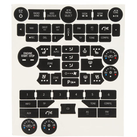 Autocollants de réparation de boutons intérieurs de voiture, autocollants de verrouillage de porte, pièces de rechange pour Saab troisième génération (1/4)