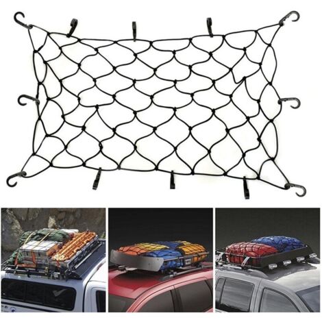 Filet de toit de voiture en maille élastique pour bagages, housse de rangement pour corde