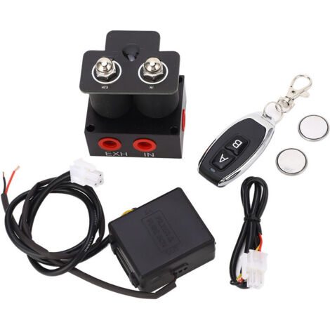 Électrovanne de collecteur de suspension pneumatique 1/4NPT 12 V 0 à 200 psi universelle, adaptée aux voitures et aux motos (1/4)
