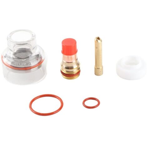 Kit d'accessoires pour pistolet de soudage, mandrin à lentille à gaz pour pistolet de soudage WP, coupelle en verre adaptée aux modèles WP-17/18/26