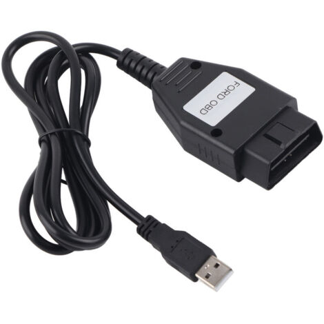 Câble de diagnostic de voiture avec interface OBD Câble USB, utilisé pour la détection des défauts de voiture, adapté à Ford