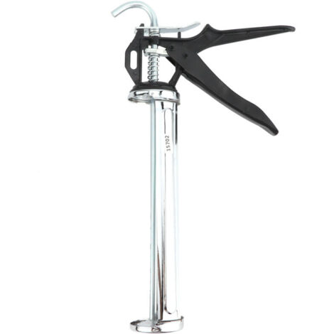 Caulking gun Stainless steel cylindrical swivel frame pressure handle filling tool 15702
