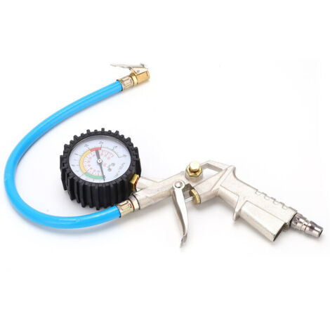 Dégonfleur de pneu avec manomètre 0220PSI 16Bar Mandrin à air universel pour voitures camions motos