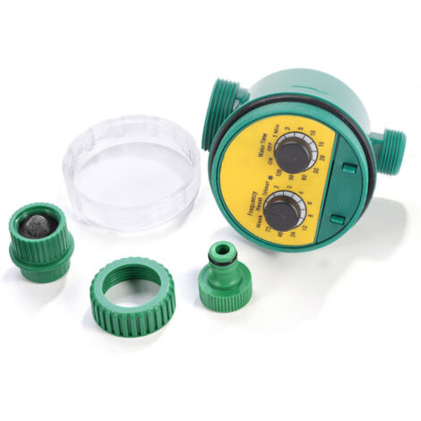 Programmateur Arrosage Automatique, Programmateur d’Arrosage pour Jardin, Minuterie d'arrosage de Robinet de Tuyau Arroseur Contrôleur de Système d'irrigation pour Pelouse Jardin Serre