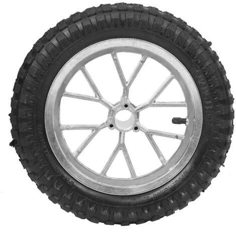 Roue de pneu avant et arrière de moto 12,5 x 2,75 pouces avec jante, convient pour Coolster 49cc 2 temps Mini Dirt Bike