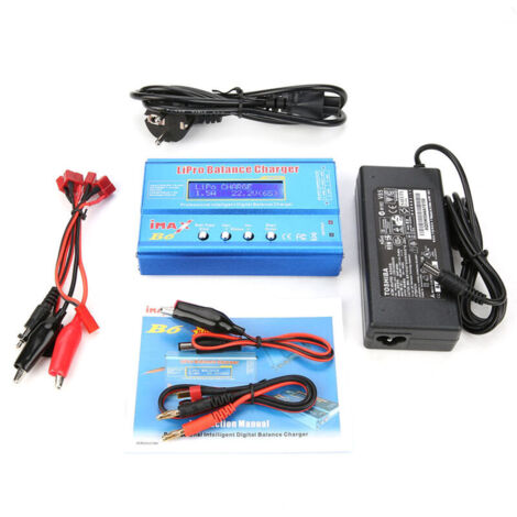 Chargeur/déchargeur numérique LCD B6 80 W pour batteries LLiPo NiMH RC (1/4)