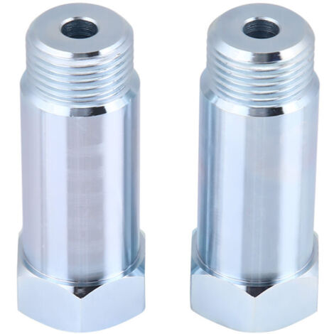 Adaptateur d'extension pour sonde lambda, argenté M18x1,5 droit, en acier inoxydable haute résistance, universel, pour voiture