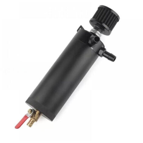 Réservoir universel à 2 orifices pour séparateur d'huile et d'air, séparateur d'huile et d'air moteur avec filtre d'aération, conversion automobile