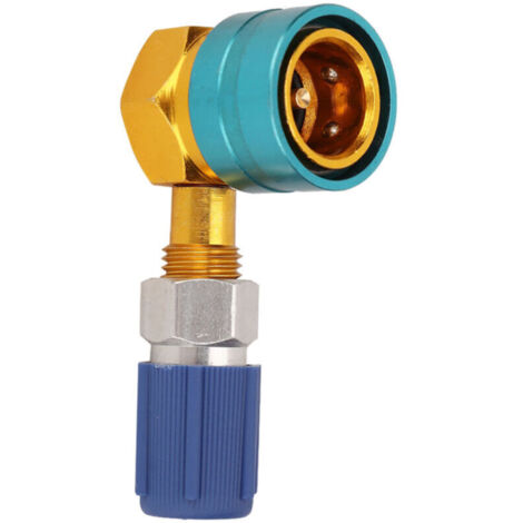 Raccord de réfrigérant pour climatisation automatique R1234YF à R134A, connexion de liquide Simple à Angle droit