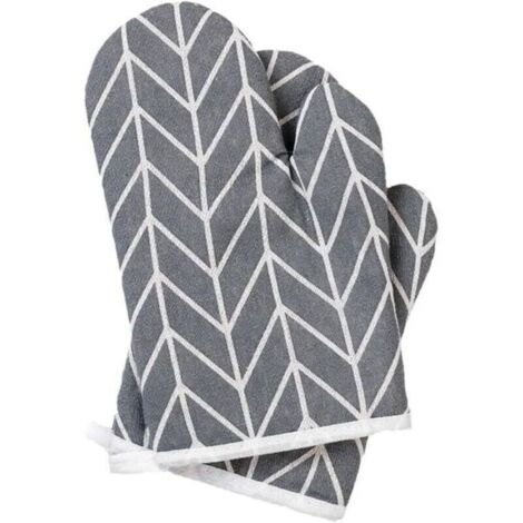 Gants de cuisine doubles en coton, résistants à la chaleur, pour la cuisine à domicile, la pâtisserie, le barbecue