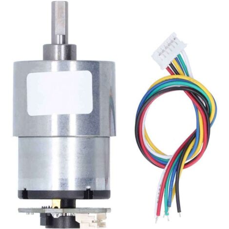 Moteur à engrenages réducteur de vitesse JGB37-520, micro-moteur électrique à courant continu avec encodeur, 12 V CC, 960 tr/min