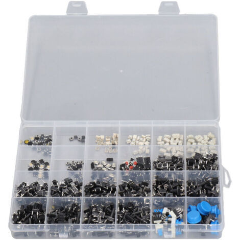 Lot de 460 boutons-poussoirs tactiles (24 types différents) pour télécommande de télévision