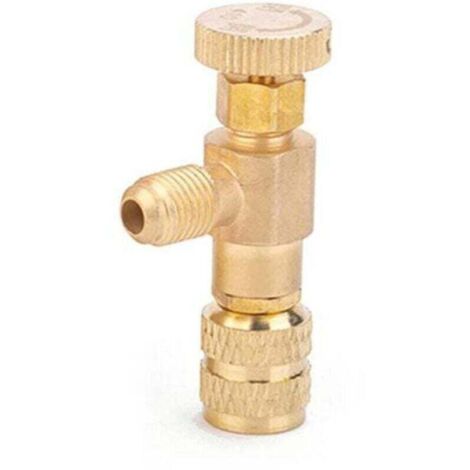 2pcs R410A Valve 1/4 Charge De Fluide Frigorigene "- 5/16" Copper Flow Control Valves Cuivre Et Fluor Soupape De Securite