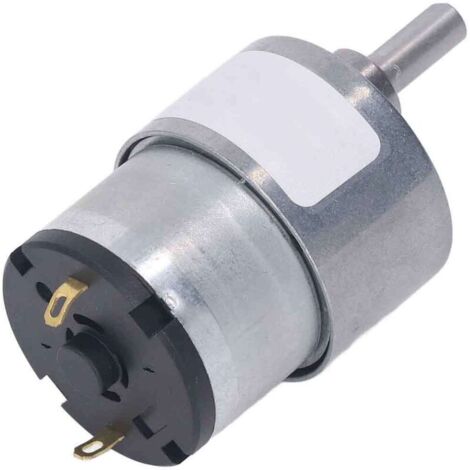 Moteur à engrenages CC, boîtier en alliage d'aluminium antirouille, bobine en laiton à faible friction, réversible, 24 V, 76 tr/min
