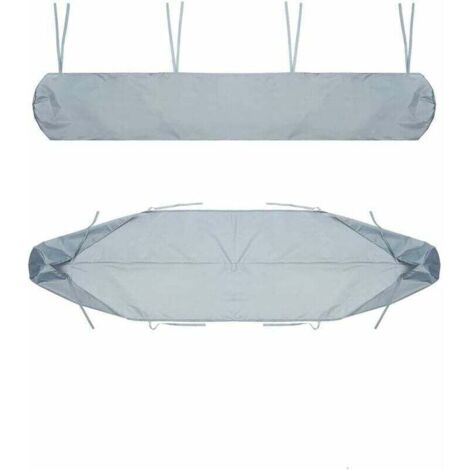 Housse de protection pour auvent, 2 m gris housse de rangement pour auvent rétractable manuel étanche et anti-poussière pour auvent de terrasse