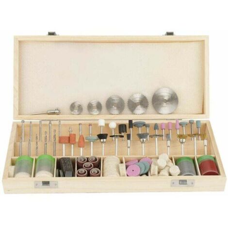 Coffret Accessoires pour Outils rotatifs, 242 Pièces Accessoires pour Outil Rotatif pour le Bricolage Découpage Ponçage Polissage
