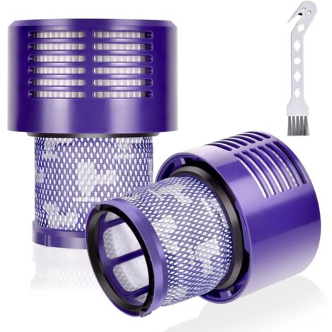 Lot de 2 filtres lavables pour aspirateur Dyson V10 – Filtration HEPA efficace – Réduction des vibrations – Installation rapide (1/4)