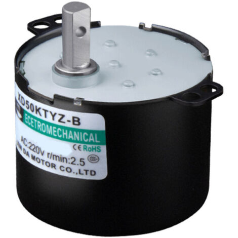 Moteur électrique synchrone 220V 6-10W – Couple élevé 10rpm – Faible bruit – Support CW/CCW – Longue durée de vie