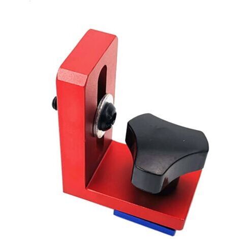Fixation T-Slot Mitre Track Stop, 30 Type Mitre Track Stop Block, Rail de Travail du Bois Goulotte Connecteur, Locator Supports, pour le Fraisage du Bois (A) (1/5)