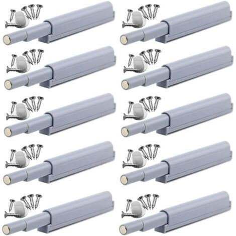 Appuyez pour ouvrir magnétique loquets Fermetures magnétiques push-open ouvre et ferme la porte avec une simple pression (10 pièces)