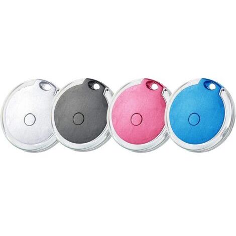 Lot de 4 mini localisateurs GPS étanches et portables Bluetooth pour bagages/enfants/animaux/chat/chien (1/5)