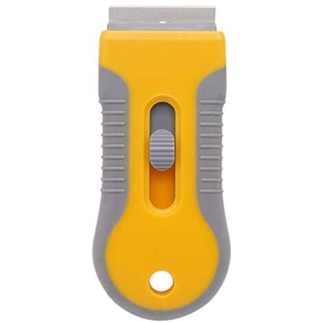 Grattoir pour verre et vitrocéramique – Outil de nettoyage du verre pour enlever les étiquettes de joints, les autocollants et la colle du four.