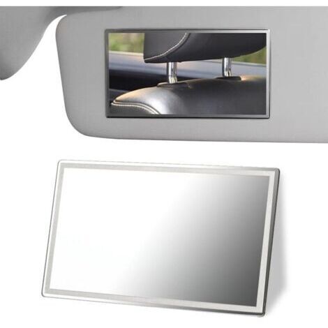 Miroir de Pare-Soleil Auto-adhésif Carré,Miroir Cosmétique pour Voiture, Camion, SUV