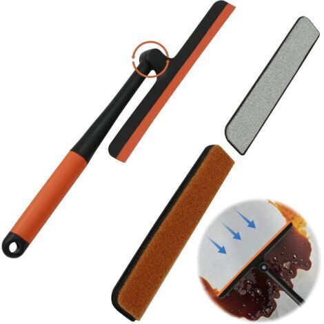 Raclette Vitres Nettoyage Fenêtre, Kit de Nettoyage de Fenêtres Nettoyant pour Cadres de Fenêtres et Combi 3 en 1 (1/5)