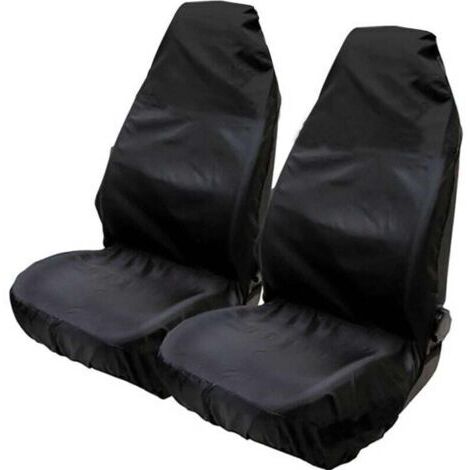 Protections universelles en nylon imperméable pour sièges avant de voiture 75 x 55 x 55 cm (Set of 2) Noir