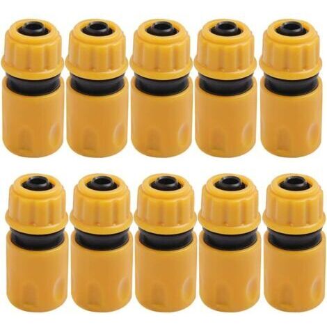Embout Tuyau Arrosage 10pcs, Embout Tuyau d'Arrosage, Jardin en Plastique Raccords d'Arrosage Rapides, Raccord Arrosage, Embout Arrosage, Raccord Tuyau, Jardin Raccords d'Arrosage Rapides