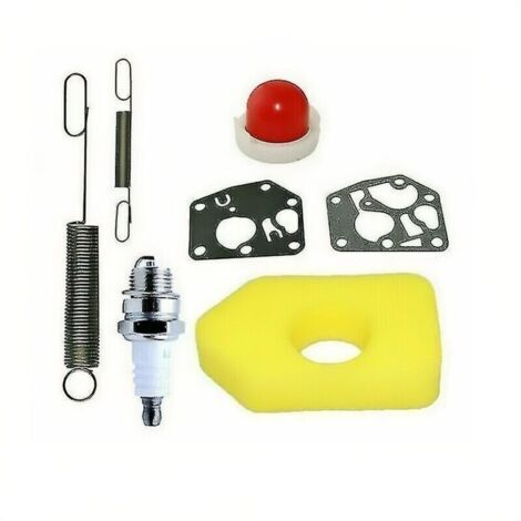 Kit d'entretien pour tondeuse à gazon - Filtre à air compatible avec moteurs Briggs & Stratton Classic/Sprint 698369 (1/5)