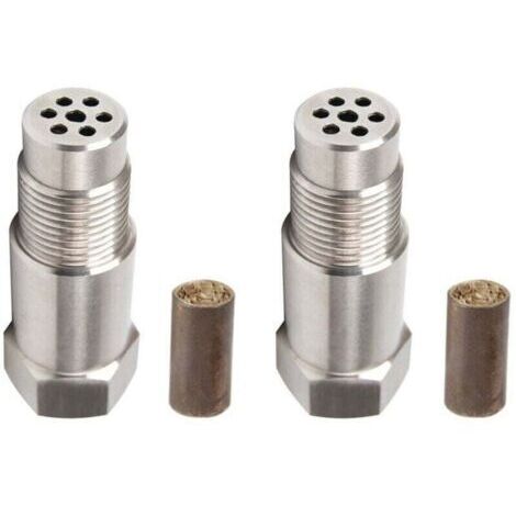 Lot de 2 capteurs d'O2, capteur d'oxygène pour voiture Cel Fix Check Engine Light Eliminator Adapter Oxygen M18X1.5