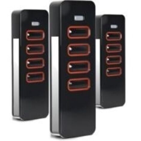 Lot de 3 télécommandes 868 MHz pour Pearl 4018V000, 4 canaux d'ouverture de garage pour 4015862001900, porte de garage pour motorisation de portail d'été, code rouleau, 3 pièces