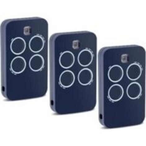 Lot de 3 Télécommande 433.92Mhz 4 Canaux Compatible avec Genius Echo TX4 433 RC, Echo TX2 433 RC, TE443H Bravo