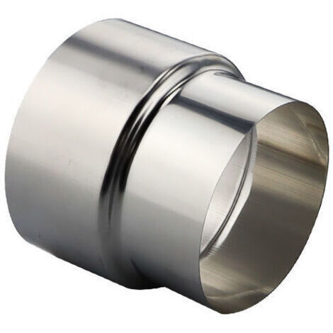 Acier Inoxydable Poêle Tuyau Réducteur Tube Connecteur Cheminée Conduit Doublure Adaptateur - Ø80mm / Ø60mm(1 pcs)