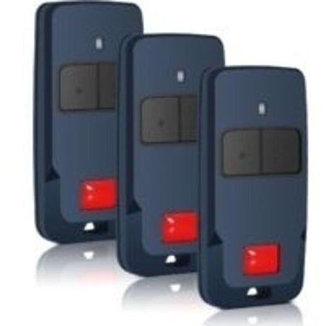 3 PCS Télécommande pour Mitto 2 B RCB 433,92 MHz - Compatible avec Mitto, Kleio, Ghibli, TRC 2-2 Boutons, Code Tournant, Facile à Programmer