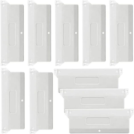 Plaques de poids pour stores verticaux californiens 10 pièces Poids pour stores verticaux Lames de stores verticaux 127 mm Blanc (1/4)