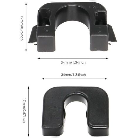 Supports de Fixation Clips pour Étagère Arrière Attache Plage Arriere Compatible avec Ford Fiesta MK7MK8 Focus B-Max C-Max Peugeot Citroën